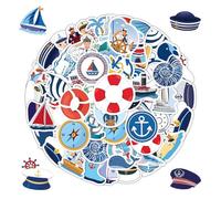TVSVKWE 204 Marine Themed Stickers, Captain Stickers, Cruise Ship Stickers, Waterproof Stickers, Can Decorate Scrapbooks, Diaries, Computers.