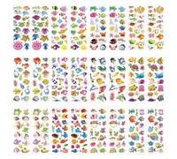TVSVKWE 24 Marine Animal Stickers, Children'S Stickers, Creative And Fun Stickers, Which Can Decorate Notebooks, Water Bottles, Suitcases.