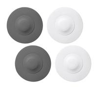 TVSVKWE 4 Pieces Of Silicone Sink Plug, Kitchen Sink Cover, Anti-Blocking And Anti-Odor Drain Plug, Easy To Clean, Suitable For Kitchen And Bathroom Cleaning.