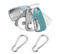 TVSVKWE 5 Pieces Kitchen Gadgets And 2 Pieces Carabiners, Portable Bottle Opener, Fruit Peeler, Potato Shredder, Camping Accessories.