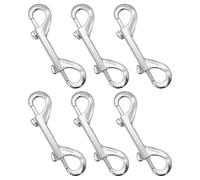 TVSVKWE 6 Double-Headed Metal Buckles, Dog Leash Accessories, Backpack Water Bottle Buckles, Multi-Function Metal Buckles.