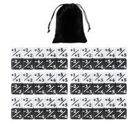 TVSVKWE 60-Piece Operation Dice And 1-Piece Velvet Bag, Square Mathematical Dice, Acrylic Dice, Simple Storage Bag, Children'S Educational Supplies.
