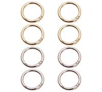 TVSVKWE 8-Piece Metal Spring Coils, Strong And Durable, Creative Multi-Functional Open Ring Buckle, Reusable, Simple Link Ring For Handicrafts.
