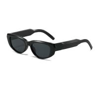 TVTBBVV Chunky Cat Eye Sunglasses for Women Men Thick Frame Dark Tinted Lens Geometric Eyewear UV Protection(C1)