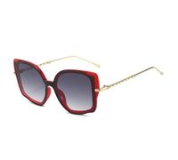 TVTBBVV Oversized Geometric Sunglasses for Women Retro Sparkle Frame Twisted Metal Arm Tinted Lens UV Protection(C2)