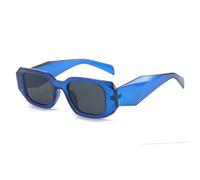 TVTBBVV Oversized Rectangle Sunglasses for Women Men Retro Chunky Square Frame Trendy Geometric Temple Shades UV Protection Fashion