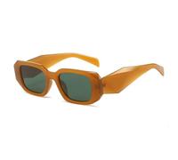 TVTBBVV Oversized Rectangle Sunglasses for Women Men Retro Chunky Square Frame Trendy Geometric Temple Shades UV Protection Fashion