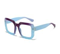 TVTBBVV Oversized Square Eyeglasses for Women Retro Thick Frame Fashion Glasses Lightweight Comfortable