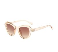 TVTBBVV Retro Cat Eye Sunglasses for Women Men Chunky Frame Metal Rivet Detail Tinted Lens Eyewear UV Protection