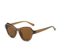 TVTBBVV Retro Cat Eye Sunglasses for Women Men Chunky Frame Metal Rivet Detail Tinted Lens Eyewear UV Protection
