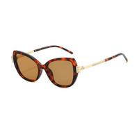 TVTBBVV Retro Oversized Cat Eye Sunglasses for Women Vintage Rhinestone Crystal Metal Temple Sun Glasses UV400 Dark Lens Fa