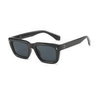 TVTBBVV Square Sunglasses for Women Men Retro Chunky Frame Rivet Detail Tinted Lens Eyewear UV Protection