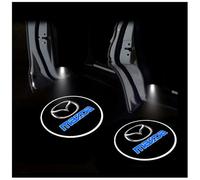 TVVXIO 2Pcs Car Welcome Door Light, Mazda 2 2021-2023 Compatible, LED Logo Projector Puddle Lights