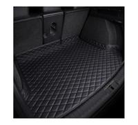 TVVXIO Car Leather Trunk Mats for Hyundai Santa Fe Hybrid 2020-2024, Car Boot Cargo Liners Waterproof Rear Trunk Liner with Raised Edges,A Black