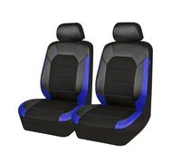 TVVXIO Car Seat Cover, for Dacia Sandero 2020-2022 2023 2024 2025 Front Seat and Headrest Covers, Leather Waterproof NonSlip Front Protectors Interior Accessories,D Blue