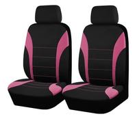 TVVXIO Car Seat Cover, for Dacia Sandero 3/Stepway 3/Dacia Jogger 2021-2024 2025 Front Seat and Headrest Covers, NonSlip Front Protectors Interior Accessories,E Pink
