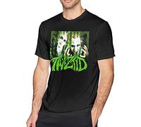 Tw-Iztid Men's Classic Breathable T Shirt Casual Round Neck Easy Tee Music Tunics Black (3X-Large)