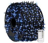 TW SHINE Blue Christmas Lights, 1000 LED 328FT Christmas String Lights Plug in with 8 Modes, Remote Waterproof Xmas Lights Outdoor Indoor Decorations for Party Yard Decor