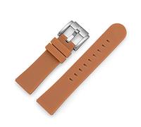 TW Steel Marc Coblen silicone watch strap, 22 mm, with steel clasp, brown, Strap.