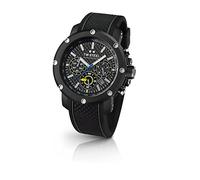 TW Steel Vr46 Men's Quartz Watch with Grey Dial Chronograph Display and Black Silicone Strap TW937