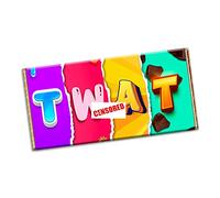 TW*T Rude Funny Chocolate Bar Wrapper Gift Present For Birthday, Anniversary (#038) (without chocolate bar)