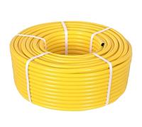 TW Wholesale 100 Metre Yellow Garden Hose Pipe - 100M Reinforced Heavy Duty Anti-Kink Watering Solution Ideal for Watering, Gardening, and Cleaning Tasks