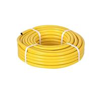 TW Wholesale 15 Metre Yellow Garden Hose Pipe - 15M Reinforced Heavy Duty Anti-Kink Watering Solution Ideal for Watering, Gardening, and Cleaning Tasks