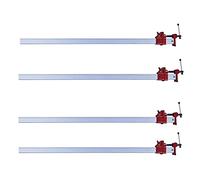 TW Wholesale 48'' Aluminium Quick Release Sash Clamp 48 Inch Lightweight Bar Clamp Heavy Duty 4 Piece Pack Cramp Professional Adjustable Bar Cramps 4pc