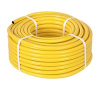 TW Wholesale 50 Metre Yellow Garden Hose Pipe - 50M Reinforced Heavy Duty Anti-Kink Watering Solution Ideal for Watering, Gardening, and Cleaning Tasks