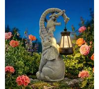 TW1TGOFT Elephant Garden Ornaments Outdoor, Waterproof Solar Lights Garden Statue for Patio Balcony Yard Decorations, Garden Gifts for Mothers Day, Christmas, Birthday, Nan, grandparents