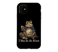 T'was The Ale M'Lord Funny Drunk Frog Beer Weird Medieval Case for iPhone 11