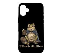 T'was The Ale M'Lord Funny Drunk Frog Beer Weird Medieval Case for iPhone 16 Plus