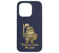Twas the Carbs M’Lord Cute Vintage Medieval Chubby Frog Case for iPhone 15 Pro