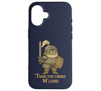Twas the Carbs M’Lord Cute Vintage Medieval Chubby Frog Case for iPhone 16