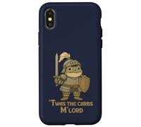 Twas the Carbs M’Lord Cute Vintage Medieval Chubby Frog Case for iPhone X/XS