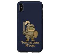 Twas the Carbs M’Lord Cute Vintage Medieval Chubby Frog Case for iPhone XS Max