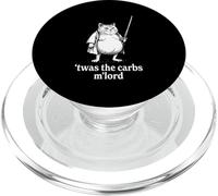 Twas The Carbs M Lord Funny Fat Cat PopSockets PopGrip for MagSafe