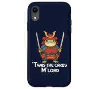 Twas the Carbs M’Lord Funny Samurai Frog Japanese Warrior Case for iPhone XR