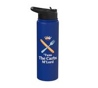 'TWAS The Carbs M'Lord Funny Bread Lover Stainless Steel Insulated Water Bottle