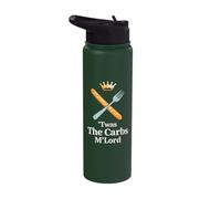 'TWAS The Carbs M'Lord Funny Bread Lover Stainless Steel Insulated Water Bottle