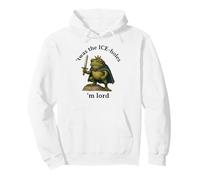 Twas The ICE-holes M Lord Medieval Frog Fun Protest Dissent Pullover Hoodie