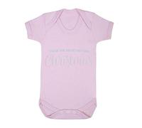 TWAS The Night Before Christmas Metallic Baby Grow Vest, 3-6 Months, Pastel Pink