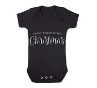 TWAS The Night Before Christmas Metallic Baby Grow Vest, 6-12 Months, Black