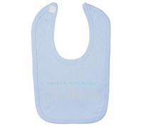 TWAS The Night Before Christmas Metallic Cotton Baby bib - Pastel Blue