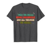 'TWAS The Nizzle Before Chrismizzle All Through The Hizzle T-Shirt, Men, Dark Heather Grey, 5X-Large