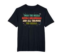 'TWAS The Nizzle Before Chrismizzle All Through The Hizzle T-Shirt, Men's Big and Tall, Black, 2X Tall