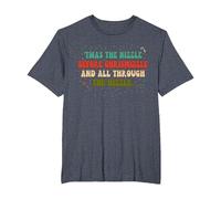 'TWAS The Nizzle Before Chrismizzle All Through The Hizzle T-Shirt, Men's Big and Tall, Heather Blue, 5X Tall