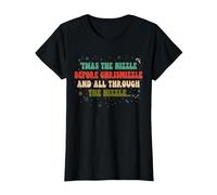 'TWAS The Nizzle Before Chrismizzle All Through The Hizzle T-Shirt, Women, Black, Medium