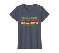 'TWAS The Nizzle Before Chrismizzle All Through The Hizzle T-Shirt, Women, Heather Blue, 3X-Large