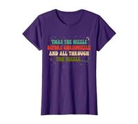'TWAS The Nizzle Before Chrismizzle All Through The Hizzle T-Shirt, Women, Purple, 3X-Large